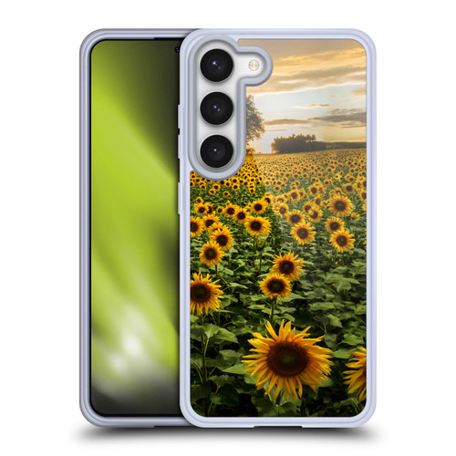 Celebrate Life Gallery Florals Big Sunflower Field Soft Gel Case for Samsung Galaxy S23 5G