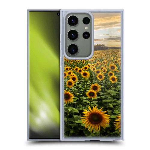 Celebrate Life Gallery Florals Big Sunflower Field Soft Gel Case for Samsung Galaxy S23 Ultra 5G