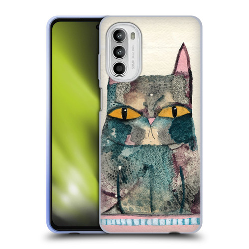 Wyanne Cat Kitty Painting Soft Gel Case for Motorola Moto G52