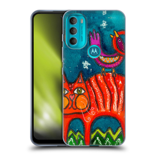 Wyanne Cat Birdy Got My Tail Kitty Soft Gel Case for Motorola Moto G71 5G