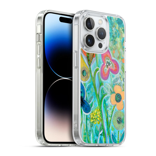 Wyanne Nature Garden Wildflowers Soft Gel Case for Apple iPhone 14 Pro & MagSafe
