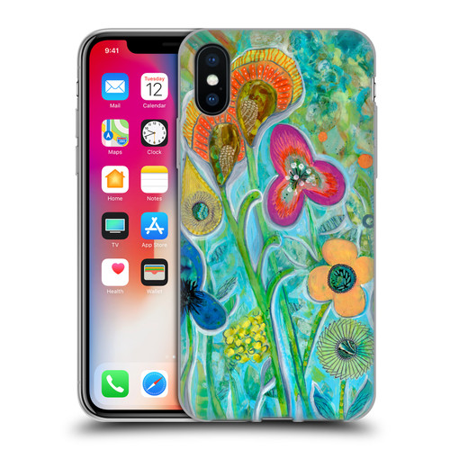 Wyanne Nature Garden Wildflowers Soft Gel Case for Apple iPhone X / iPhone XS