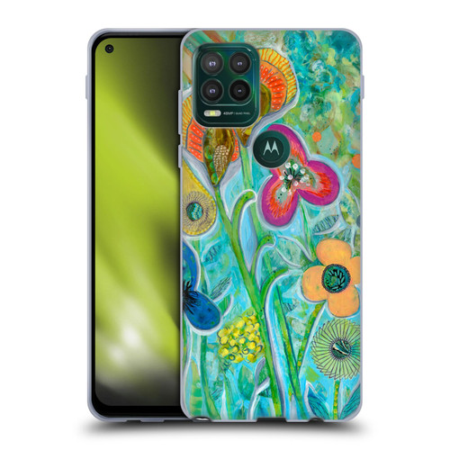 Wyanne Nature Garden Wildflowers Soft Gel Case for Motorola Moto G Stylus 5G 2021