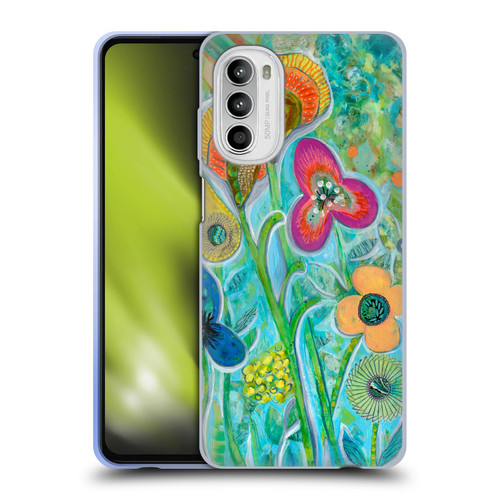 Wyanne Nature Garden Wildflowers Soft Gel Case for Motorola Moto G52