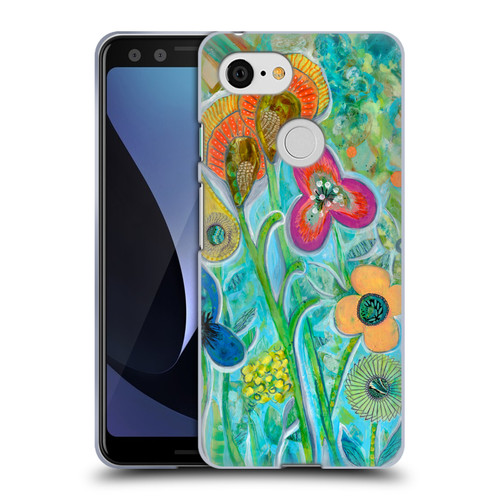 Wyanne Nature Garden Wildflowers Soft Gel Case for Google Pixel 3