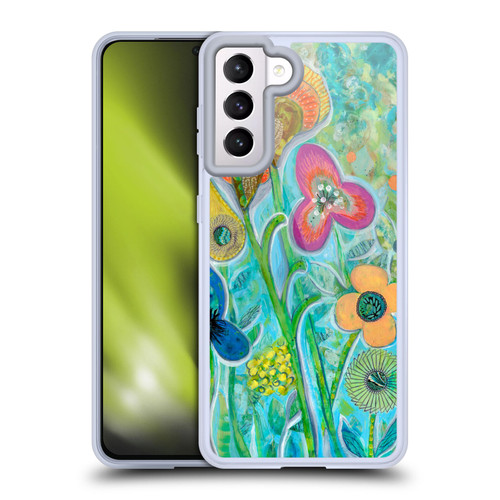 Wyanne Nature Garden Wildflowers Soft Gel Case for Samsung Galaxy S21 5G