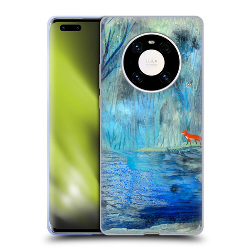 Wyanne Nature 2 Red Fox Blue River Soft Gel Case for Huawei Mate 40 Pro 5G