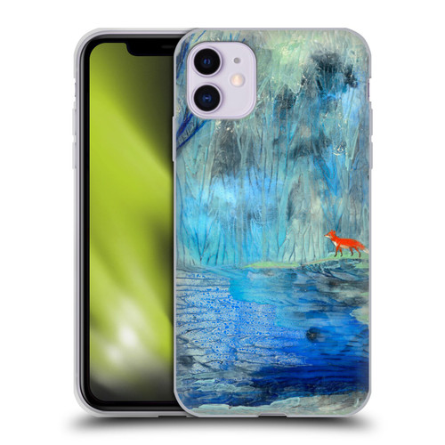 Wyanne Nature 2 Red Fox Blue River Soft Gel Case for Apple iPhone 11