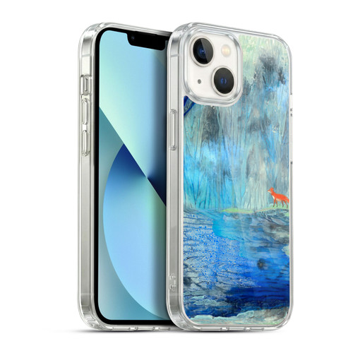 Wyanne Nature 2 Red Fox Blue River Soft Gel Case for Apple iPhone 13
