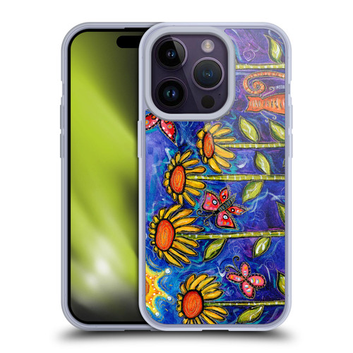 Wyanne Nature 2 Sundown Sunflowers Soft Gel Case for Apple iPhone 14 Pro