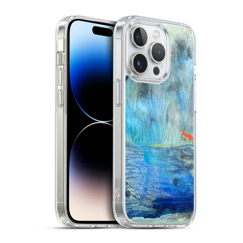 Wyanne Nature 2 Red Fox Blue River Soft Gel Case for Apple iPhone 14 Pro & MagSafe