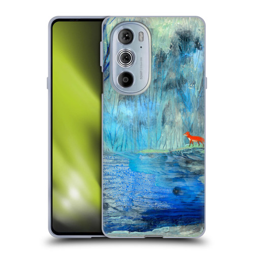 Wyanne Nature 2 Red Fox Blue River Soft Gel Case for Motorola Edge X30
