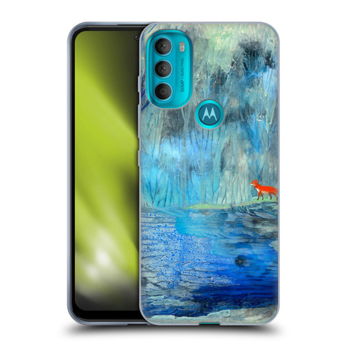 Wyanne Nature 2 Red Fox Blue River Soft Gel Case for Motorola Moto G71 5G