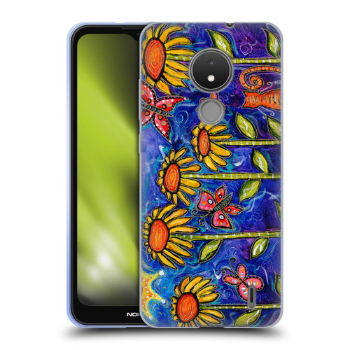 Wyanne Nature 2 Sundown Sunflowers Soft Gel Case for Nokia C21