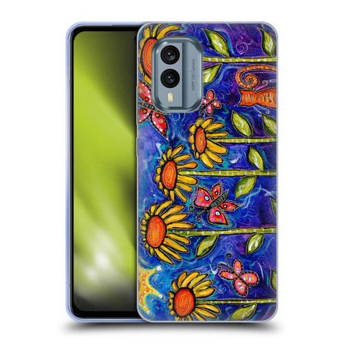 Wyanne Nature 2 Sundown Sunflowers Soft Gel Case for Nokia X30