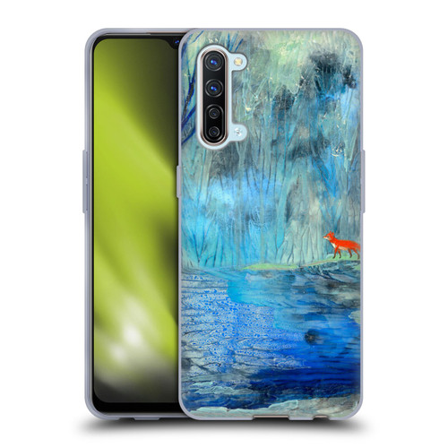 Wyanne Nature 2 Red Fox Blue River Soft Gel Case for OPPO Find X2 Lite 5G