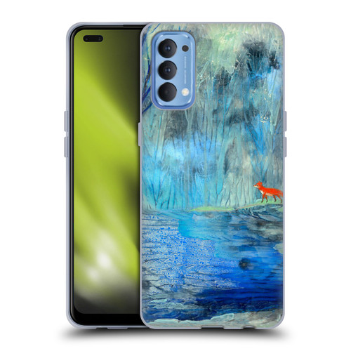 Wyanne Nature 2 Red Fox Blue River Soft Gel Case for OPPO Reno 4 5G