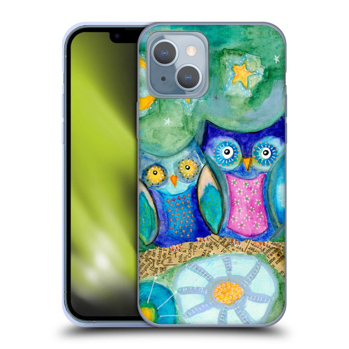 Wyanne Owl Pair of Birds Soft Gel Case for Apple iPhone 14