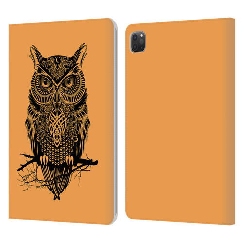 Rachel Caldwell Animals 3 Owl 2 Leather Book Wallet Case Cover For Apple iPad Pro 11 2020 / 2021 / 2022