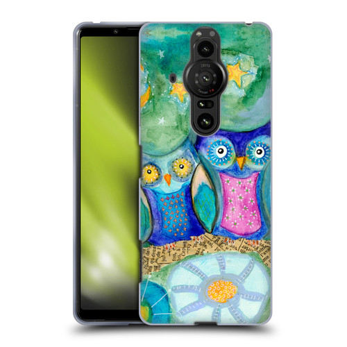 Wyanne Owl Pair of Birds Soft Gel Case for Sony Xperia Pro-I