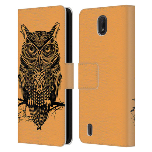 Rachel Caldwell Animals 3 Owl 2 Leather Book Wallet Case Cover For Nokia C01 Plus/C1 2nd Edition