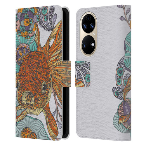 Valentina Animals And Floral Little Fish Leather Book Wallet Case Cover For Huawei P50