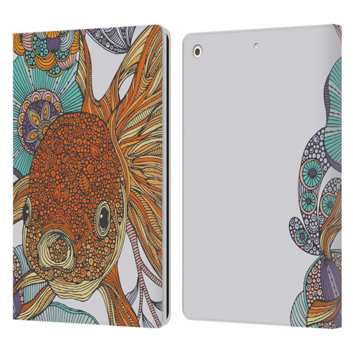 Valentina Animals And Floral Little Fish Leather Book Wallet Case Cover For Apple iPad 10.2 2019/2020/2021