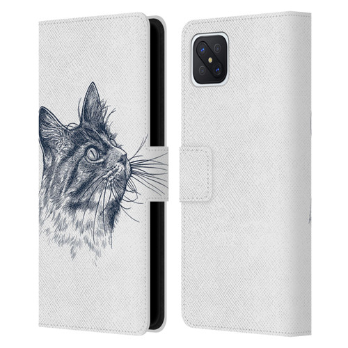 Rachel Caldwell Animals 3 Cat Leather Book Wallet Case Cover For OPPO Reno4 Z 5G