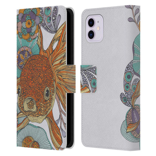 Valentina Animals And Floral Little Fish Leather Book Wallet Case Cover For Apple iPhone 11
