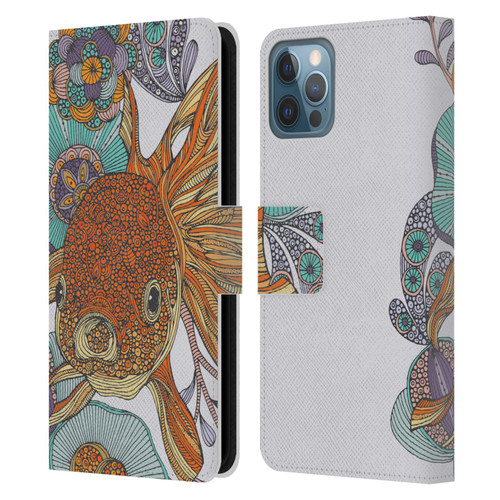 Valentina Animals And Floral Little Fish Leather Book Wallet Case Cover For Apple iPhone 12 / iPhone 12 Pro