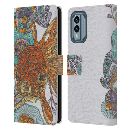 Valentina Animals And Floral Little Fish Leather Book Wallet Case Cover For Nokia X30