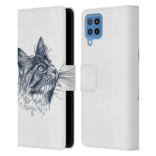 Rachel Caldwell Animals 3 Cat Leather Book Wallet Case Cover For Samsung Galaxy F22 (2021)