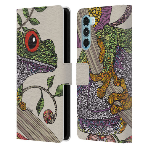 Valentina Animals And Floral Phileus Frog Leather Book Wallet Case Cover For Motorola Edge S30 / Moto G200 5G