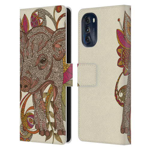 Valentina Animals And Floral Paisley Piggy Leather Book Wallet Case Cover For Motorola Moto G (2022)