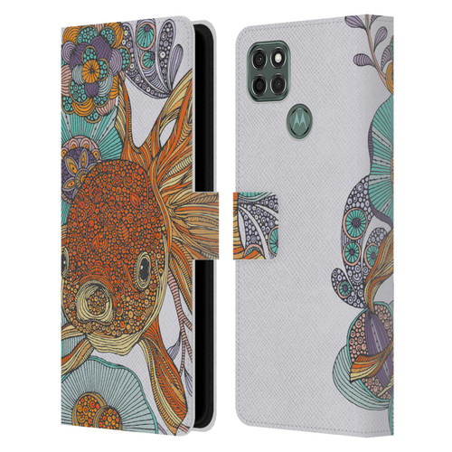 Valentina Animals And Floral Little Fish Leather Book Wallet Case Cover For Motorola Moto G9 Power