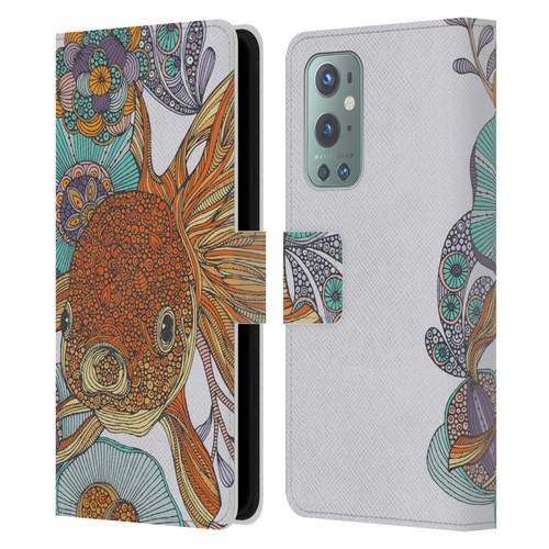 Valentina Animals And Floral Little Fish Leather Book Wallet Case Cover For OnePlus 9
