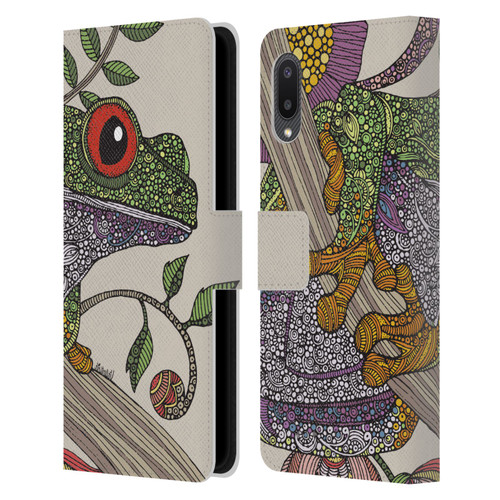 Valentina Animals And Floral Phileus Frog Leather Book Wallet Case Cover For Samsung Galaxy A02/M02 (2021)