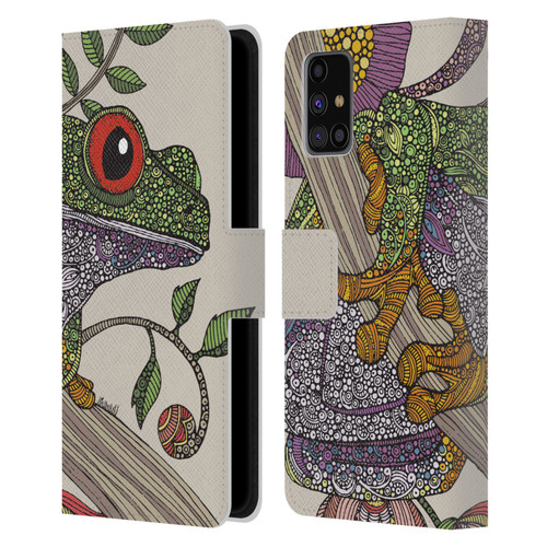 Valentina Animals And Floral Phileus Frog Leather Book Wallet Case Cover For Samsung Galaxy M31s (2020)