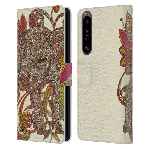 Valentina Animals And Floral Paisley Piggy Leather Book Wallet Case Cover For Sony Xperia 1 IV