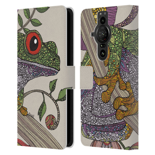 Valentina Animals And Floral Phileus Frog Leather Book Wallet Case Cover For Sony Xperia Pro-I