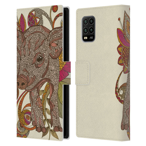 Valentina Animals And Floral Paisley Piggy Leather Book Wallet Case Cover For Xiaomi Mi 10 Lite 5G