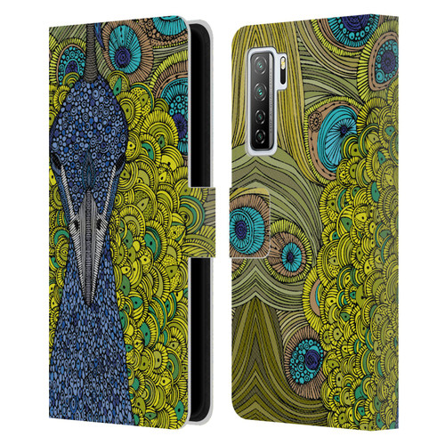 Valentina Birds The Peacock Leather Book Wallet Case Cover For Huawei Nova 7 SE/P40 Lite 5G