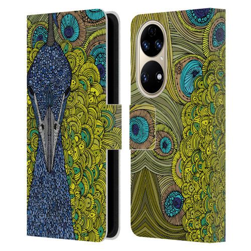 Valentina Birds The Peacock Leather Book Wallet Case Cover For Huawei P50