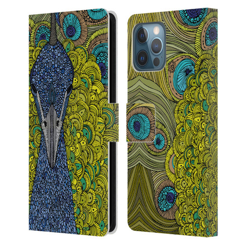 Valentina Birds The Peacock Leather Book Wallet Case Cover For Apple iPhone 12 Pro Max