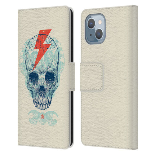 Rachel Caldwell Illustrations Bolt Leather Book Wallet Case Cover For Apple iPhone 14