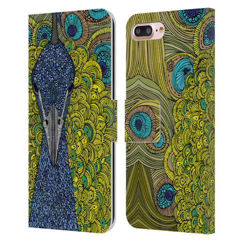 Valentina Birds The Peacock Leather Book Wallet Case Cover For Apple iPhone 7 Plus / iPhone 8 Plus