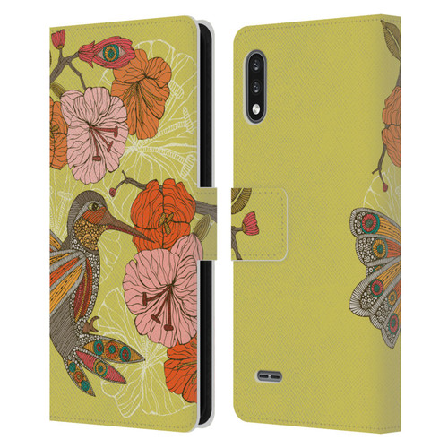 Valentina Birds Hummingbird Flower Leather Book Wallet Case Cover For LG K22