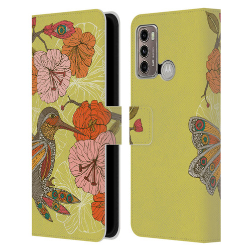 Valentina Birds Hummingbird Flower Leather Book Wallet Case Cover For Motorola Moto G60 / Moto G40 Fusion