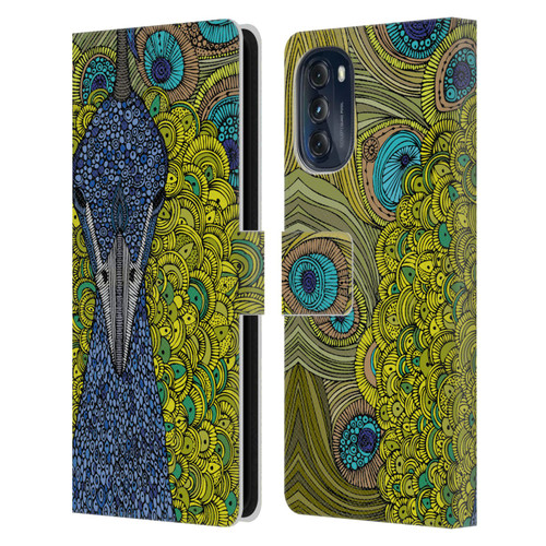 Valentina Birds The Peacock Leather Book Wallet Case Cover For Motorola Moto G (2022)