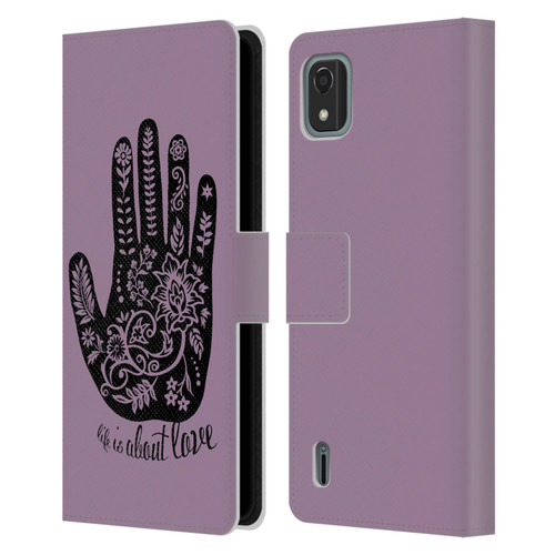 Rachel Caldwell Illustrations About Love Leather Book Wallet Case Cover For Nokia C2 2nd Edition